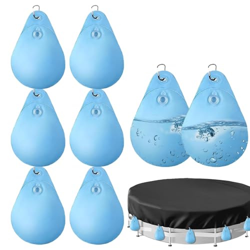 8 Stück Gewichte, Pool Wasserbeutel, auslaufsichere Schwimm-Hängetasche, robuste Pool-Wasserbeutel, Frostschutzgewichte, einfach zu bedienen, tragbar für den Boden 8 Stück Gewichte, Pool Wasserbeutel, auslaufsichere Schwimm-Hängetasche, robuste Pool-Wasserbeutel, Frostschutzgewichte, einfach zu bedienen, tragbar für den Boden von Rproonay