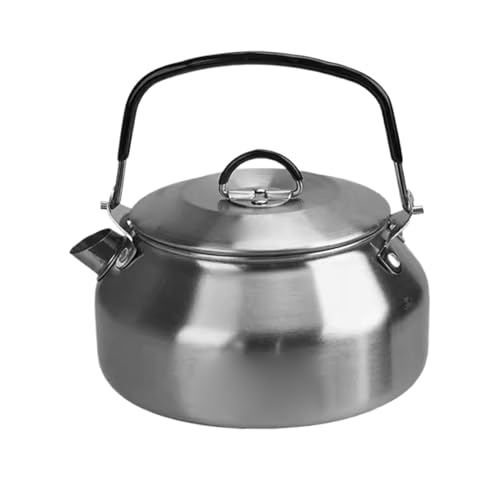 Edelstahl Wasserkocher Kochgeschirr Schnelle Heizleistung 13,5 x 7,5 x 13,5 cm Edelstahl Teekanne Camping Wasserkocher Tragbar für Reisen oder Outdoor Edelstahl Wasserkocher Kochgeschirr Schnelle Heizleistung 13,5 x 7,5 x 13,5 cm Edelstahl Teekanne Camping Wasserkocher Tragbar für Reisen oder Outdoor von Rproonay
