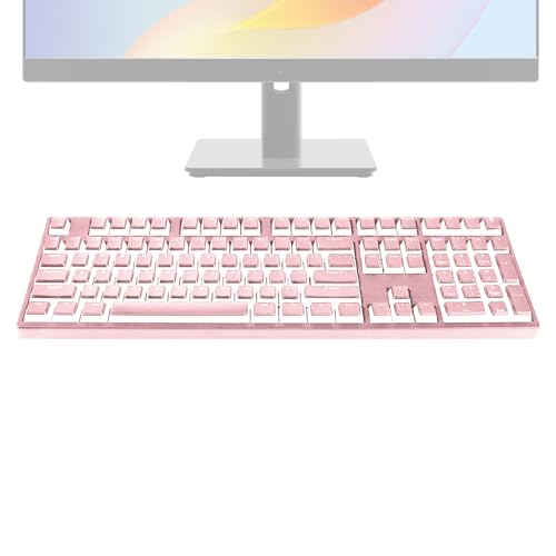 Pbt Lichtübertragende Tastatur Ca P, Hintergrundbeleuchtete Tastenkappen, ästhetisches mechanisches Tastatur-Ersatzset, Hintergrundbeleuchtete Funktionalität, anpassbare Ästhetik, 20 x 18 x 3 cm, für von Rproonay