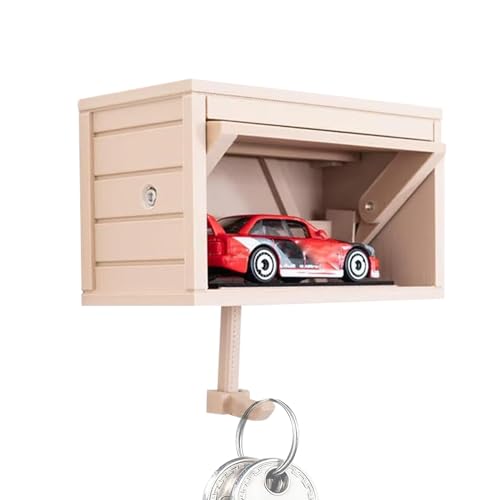 Rproonay Autogarage Schlüsselhalter mit Tür zum Öffnen, 3D Schlüsselhalter Wandhalterung, H otwheels Autogarage mit öffnender Tür, interaktive Lösung, stabiles Material, 10,7 x 5,5 x 6,5 cm, für Rproonay Autogarage Schlüsselhalter mit Tür zum Öffnen, 3D Schlüsselhalter Wandhalterung, H otwheels Autogarage mit öffnender Tür, interaktive Lösung, stabiles Material, 10,7 x 5,5 x 6,5 cm, für von Rproonay