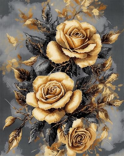 Kreuzstich Stickpackungen Vorgedruckt Set Erwachsene,Graue Und Goldene Rosette 14Ct 40X50Cm Stickvorlagen Stickbilder Vorgedruckt Kreuzstich Stickpackung Sticken Stickbild Set Für Erwachsene Kreuzstich Stickpackungen Vorgedruckt Set Erwachsene,Graue Und Goldene Rosette 14Ct 40X50Cm Stickvorlagen Stickbilder Vorgedruckt Kreuzstich Stickpackung Sticken Stickbild Set Für Erwachsene von Rqwybcaxn