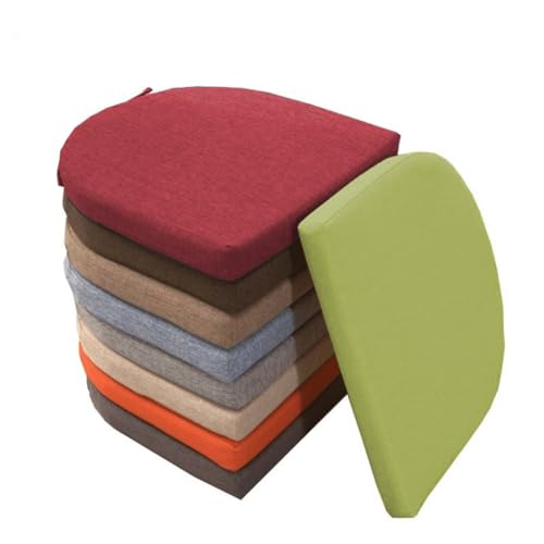 Rr tianshi Esszimmerstuhl-Kissen-Pad mit Krawatten für Esszimmerstühle, dicken Stuhl Sitzkissen rutschfest Küche Sitzkissen für Indoor/Haus/Garten (35x38x5cm,Dunkelgrau) von Rr tianshi