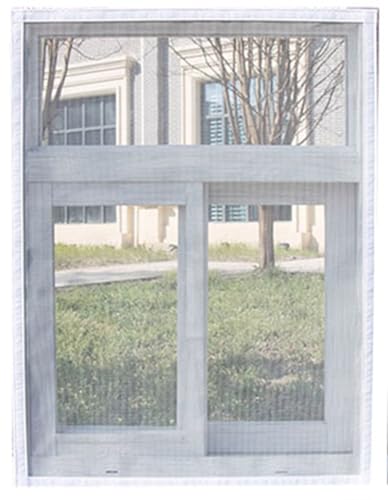 Rr tianshi Katzen-Fensterschutz, Balkonnetz, Fenster-Netzschutz für Katzen, Sicherheitsnetz, kratzfester Fensterschutz, Fliegengitter, Moskitonetz (100 x 150 cm, Weiß + Grau) von Rr tianshi