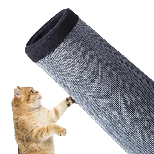 Rr tianshi Katzen-Fensterschutz, Balkonnetz, Fenster-Netzschutz für Katzen, kratzfester Fensterschutz, Fliegengitter, Moskitonetz (80 x 100 cm, Schwarz + Grau) von Rr tianshi