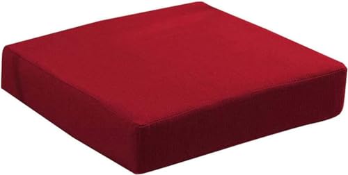 Rr tianshi Komfort-Stuhlkissen, rutschfestes Stuhl-Sitzkissen, Küche, dickes Stuhlkissen für drinnen und draußen, Zuhause, Büro, 35 x 35 x 3 cm, Rot von Rr tianshi