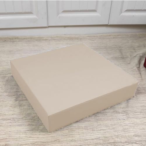 Rr tianshi Lederstuhl-Sitzkissen, PU-Leder, wasserdicht, Stuhlkissen, Sitzkissen, abnehmbare Stuhlpolster für Außenbereich, Terrasse, Büro, 50 x 50 x 8 cm, Beige Rr tianshi Lederstuhl-Sitzkissen, PU-Leder, wasserdicht, Stuhlkissen, Sitzkissen, abnehmbare Stuhlpolster für Außenbereich, Terrasse, Büro, 50 x 50 x 8 cm, Beige von Rr tianshi
