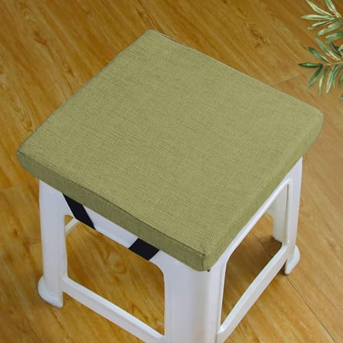 Rr tianshi Stuhlkissen Sitzkissen rutschfest Esszimmerstuhl Pads, waschbar Sitzkissen Stuhl Matte für Hocker Garten Indoor Outdoor Home Office (25X25X3CM,Grün) von Rr tianshi