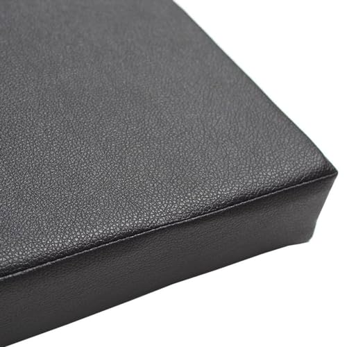 Rr tianshi Wasserdichtes Stuhlkissen Sitzpolster, Weiche Dicke 3/5/8cm Stuhl Sitzkissen Pad, Leder Stuhl Pads für Haus Küche Indoor (45 * 45 * 8cm,Schwarz) von Rr tianshi