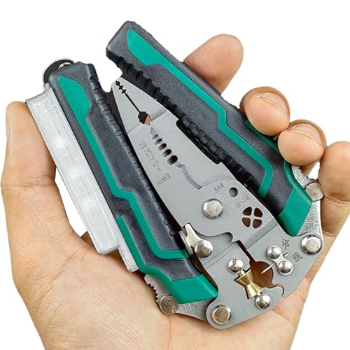 Rrlihjgu Abisolierwerkzeug - Kabelschneider und Abisolierzange | Crimpzange mit ergonomischem Griff für Elektriker, industrielle Wartung, Heimwerker von Rrlihjgu
