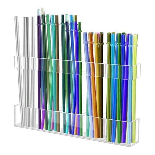 Rrlihjgu Acryl-Strohhalmehalter,Strohhalmehalter - Selbstklebender Aufbewahrungsrack Für Besteck von Rrlihjgu
