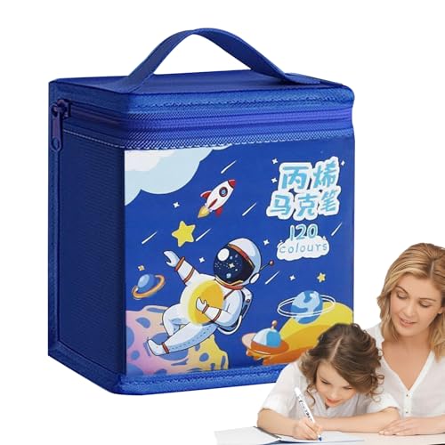 Rrlihjgu Acrylfarbenmarker, Kunstfarbenmarker, 120 Farben, schnell trocknend, für Holz, Stein, Leinwand, Glas, Keramik von Rrlihjgu