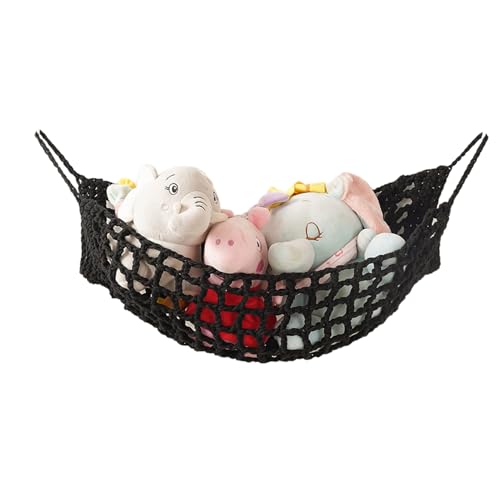Rrlihjgu Aufbewahrung Kuscheltiere,22,83 X 7 Zoll Hängender Hängemattenhalter Für Früchte Plüschtiere Und Teddybären,Eck Hängeorganizer,Niedlicher Plüschtierhalter Für Kinderzimmer, Boho Schlafzimmer von Rrlihjgu