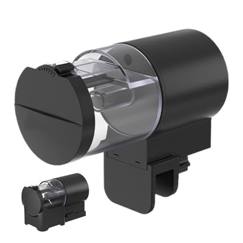 Rrlihjgu Automatischer Fischfutterautomat,100 Milliliter Flockenspender - Feuchtigkeitsgeschützt Zeitgesteuert Für Aquarium Betta Teich Reise von Rrlihjgu