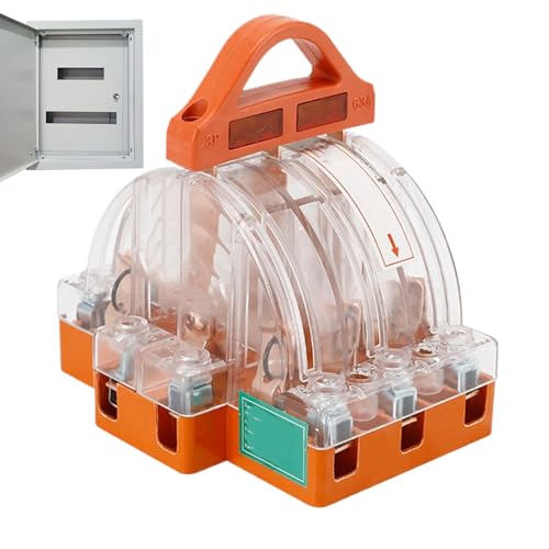 Rrlihjgu Batterie-Trennschalter | Batterietaster - 3-Poliger Transparenter Sicherheitsschalter Zur Stromtrennung Für Fahrzeugelektronik Und Elektrische Systeme von Rrlihjgu