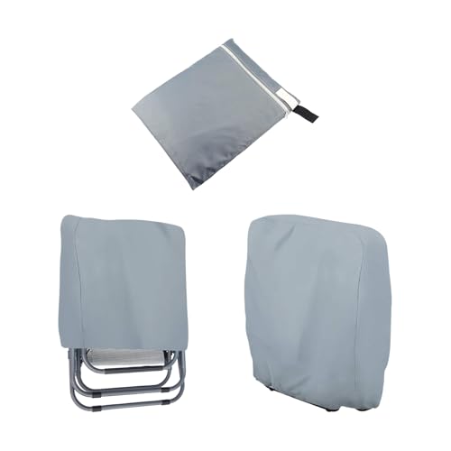 Rrlihjgu Bezüge für faltbare Stühle | 2er-Set Staubdichte Gartenstuhl Klapp-Abdeckungen | Mit Aufbewahrungstasche Wetterfester Schutz Für Garten Camping Terrasse von Rrlihjgu