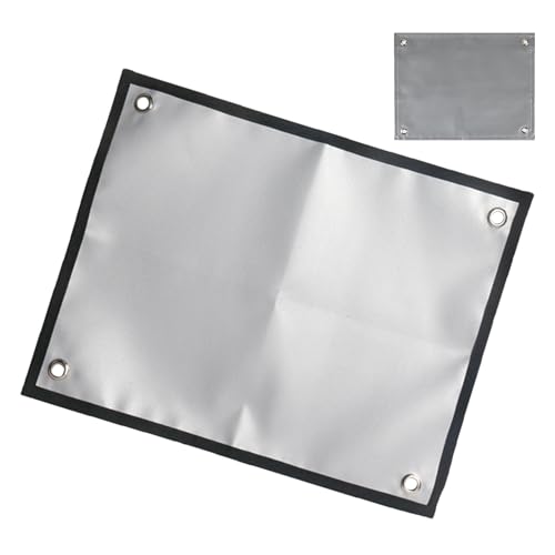 Rrlihjgu Camping-Feuermatte, feuerfeste Unterseite für tragbaren Herd, Anti-Fettschutz, verstärkt mit Glasfaser, für , Camping, Van, Rasen von Rrlihjgu