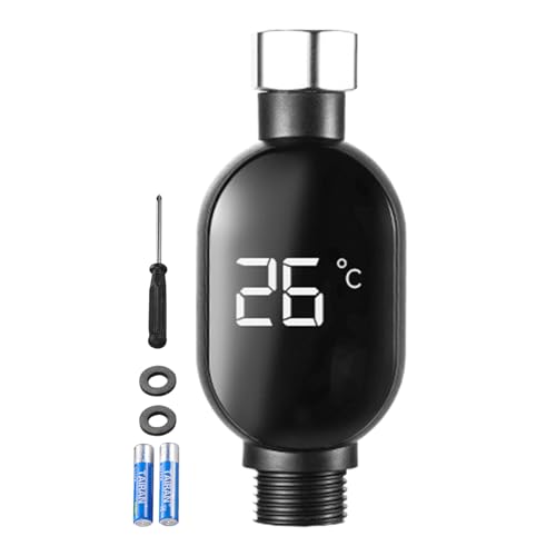 Rrlihjgu Duschwasser Temperatursensor - Thermometer Für Duschwasser Temperatur - Wasserdichtes Badzubehör Für Haushalt Wohnung Hotel Haus von Rrlihjgu