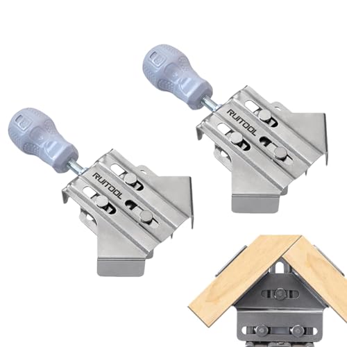 Rrlihjgu Eckschellen für die Herstellung von Schränken, Eckschellen aus Edelstahl, 90-Grad-Eckklemme, schnelle Eckklemmen zum Verbinden von Rahmen von Rrlihjgu