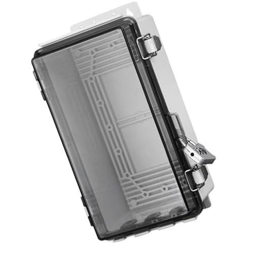 Rrlihjgu Elektrische Anschlussdose, Steckdosen mit transparentem Deckel, staubdichte Box mit Schloss, schützt Stecker, Stecker, elektrische Steckdosenleiste Rrlihjgu Elektrische Anschlussdose, Steckdosen mit transparentem Deckel, staubdichte Box mit Schloss, schützt Stecker, Stecker, elektrische Steckdosenleiste von Rrlihjgu