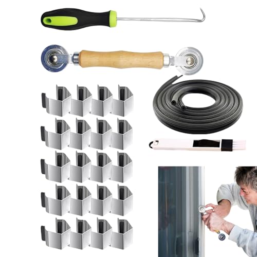 Rrlihjgu Ersatz-Set für Moskitonetze für Fenster, 61 cm, Reparatur-Set für Schiebetüren, verstellbares Werkzeug für den Einsatz zu Hause, Terrasse, Garage, Pool, Rrlihjgu Ersatz-Set für Moskitonetze für Fenster, 61 cm, Reparatur-Set für Schiebetüren, verstellbares Werkzeug für den Einsatz zu Hause, Terrasse, Garage, Pool, von Rrlihjgu