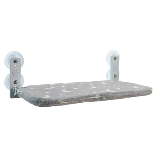 Rrlihjgu Fensterbank für Katzen, zusammenklappbares Bett für Haustiere, mit Saugnäpfen im Dunkeln und interaktivem Spielzeug zum Beobachten von Vögeln in kleinen Räumen, Wohnzimmer von Rrlihjgu