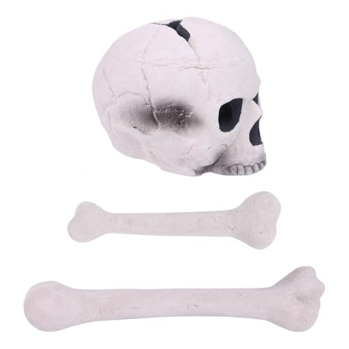 Rrlihjgu Feuerstelle mit Totenkopf, Schädel für Feuerstelle | Halloweenschädel-Feuerbrunnen, wiederverwendbare Feuerstelle, Horrorschädel-Simulation, brennender Kamin, menschlicher Schädel von Rrlihjgu