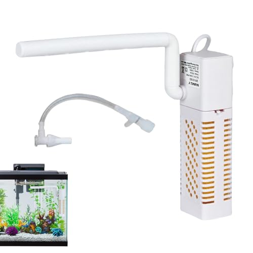 Rrlihjgu Filter für Aquarium, Tauchfilterpumpe für Aquarien, kompakt, leise, verstellbar, multifunktional, für Wasserschildkröten, Salzwasser Rrlihjgu Filter für Aquarium, Tauchfilterpumpe für Aquarien, kompakt, leise, verstellbar, multifunktional, für Wasserschildkröten, Salzwasser von Rrlihjgu