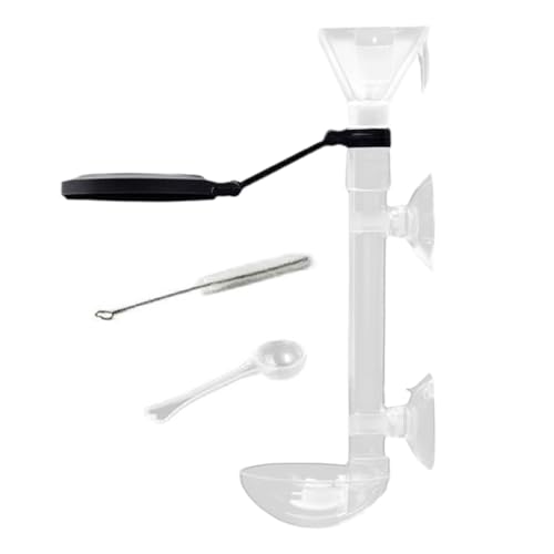 Rrlihjgu Futterspender für Aquarium, automatischer Fischspender, transparent, mit Saugnapf zum Füttern von Schildkröten und im Teich während des Urlaubs Rrlihjgu Futterspender für Aquarium, automatischer Fischspender, transparent, mit Saugnapf zum Füttern von Schildkröten und im Teich während des Urlaubs von Rrlihjgu