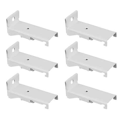 Rrlihjgu Halterung für Gardinenstangen zur Deckenmontage, Halterung für Jalousien oder Gardinenstangen, Außenmontage, 6-teiliges Set für Jalousien oder Vorhänge innen in Küche oder Wohnzimmer Rrlihjgu Halterung für Gardinenstangen zur Deckenmontage, Halterung für Jalousien oder Gardinenstangen, Außenmontage, 6-teiliges Set für Jalousien oder Vorhänge innen in Küche oder Wohnzimmer von Rrlihjgu