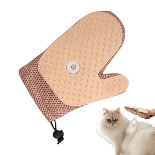 Rrlihjgu Handschuh für Haustiere, Handschuhe für bei Haustieren, wiederverwendbares Zubehör für die Fellreinigung bei Katzen, Hunden, Sofa, Kleidung von Rrlihjgu