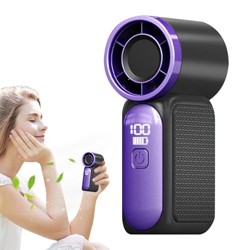 Rrlihjgu Handventilator | Persönlicher Handlüfter - 100 Geschwindigkeitsstufen Wind Digitalanzeige Kühlgerät Für Mädchen Frauen Konzerte Outdoor Camping Wandern Reisen von Rrlihjgu