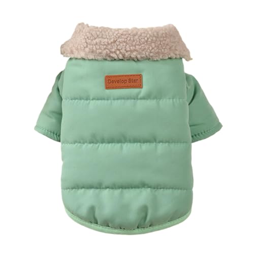 Rrlihjgu Haustierkleidung, Wintermantel für Hunde, warme winddichte Jacke für Haustiere, Kostüme für Haustiere, Winterbedarf, zweibeiniger Mantel mit modischem Kragen von Rrlihjgu