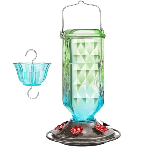 Rrlihjgu Hummingbird Vogelfutterstation für den Garten, hängende Vogelfutterstation mit integriertem Ameisengraben, auslaufsicher, Gartendekoration Rrlihjgu Hummingbird Vogelfutterstation für den Garten, hängende Vogelfutterstation mit integriertem Ameisengraben, auslaufsicher, Gartendekoration von Rrlihjgu
