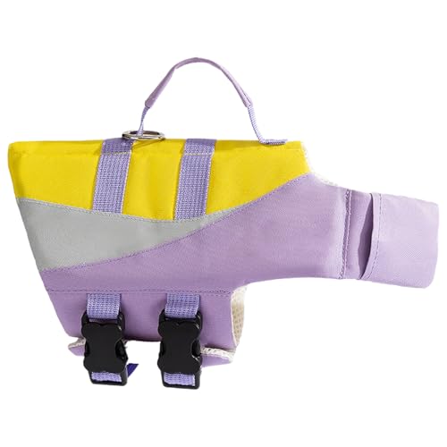 Rrlihjgu Hundeschwimmweste - Hunde Schwimmweste Mit Verstellbaren Trägern | wasserdichte Schwimmhilfe Für Welpen Outdoor Bootssicherung Pool-Aktivitäten von Rrlihjgu