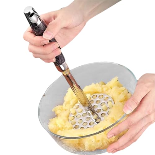 Rrlihjgu Kartoffelzerkleinerer, manueller Zerkleinerer für robuste Küchenfrüchte | Kürbiszerkleinerer | Bohnenzerkleinerer, perfekt für Bohnen und Wurzelgemüse Rrlihjgu Kartoffelzerkleinerer, manueller Zerkleinerer für robuste Küchenfrüchte | Kürbiszerkleinerer | Bohnenzerkleinerer, perfekt für Bohnen und Wurzelgemüse von Rrlihjgu