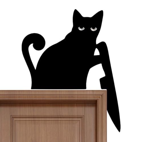 Rrlihjgu Katzendekoration für die Oberseite der Tür | Dekorative Türbekrönung Aus Holz | Katzenförmige Wanddekoration Für Halloween Bewohner Veranstalter Wohnzimmer Schlafzimmer Arbeitszimmer Rrlihjgu Katzendekoration für die Oberseite der Tür | Dekorative Türbekrönung Aus Holz | Katzenförmige Wanddekoration Für Halloween Bewohner Veranstalter Wohnzimmer Schlafzimmer Arbeitszimmer von Rrlihjgu