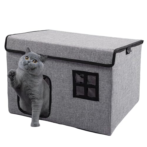 Rrlihjgu Katzenhaus für den Außenbereich – Unterkunft für Haustiere, geräumig, mit waschbarem -Schatten Rrlihjgu Katzenhaus für den Außenbereich – Unterkunft für Haustiere, geräumig, mit waschbarem -Schatten von Rrlihjgu