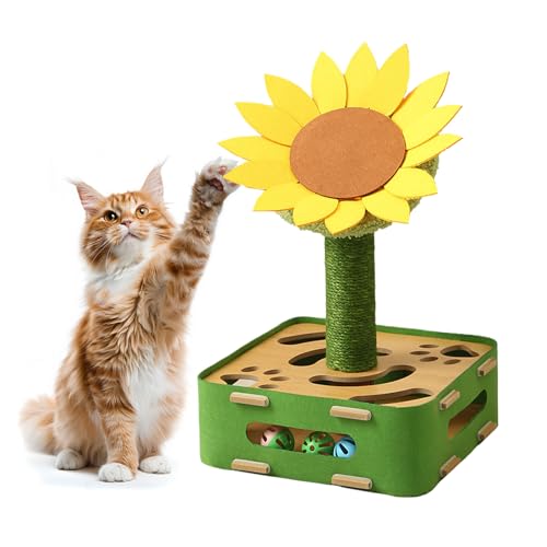 Rrlihjgu Katzenpuzzle Spielzeug | Interaktives Katzenpuzzle Mit Sonnenblumen Design | Kippsichere Basis Spiel | Für Haustiertraining Bewegung Geistiges Spiel Gegen Langeweile Rrlihjgu Katzenpuzzle Spielzeug | Interaktives Katzenpuzzle Mit Sonnenblumen Design | Kippsichere Basis Spiel | Für Haustiertraining Bewegung Geistiges Spiel Gegen Langeweile von Rrlihjgu