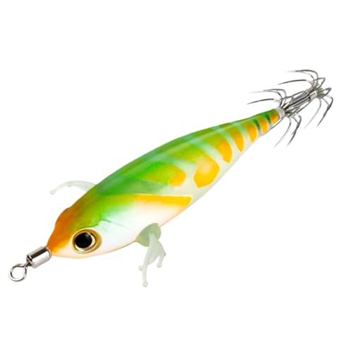 Rrlihjgu Köder Für Tintenfisch,Leuchtkörper Köder | Schwimmköder Imitation Realist. fluoreszierender Angelköder für Enthusiasten Anfänger von Rrlihjgu