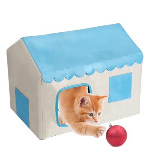 Rrlihjgu Kühlendes Hundehaus, Katzensommerhaus, Isolierte Geschlossene Katzenhöhle Für Kätzchen Zur Nutzung In Innen- Und Außenbereich Ganzjährig Für Balkon Rasen Garten Und von Rrlihjgu