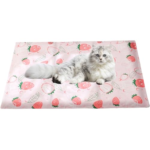 Rrlihjgu Kühlkissen für Haustiere, Kühlkissen für Katzen, Pet Cool Play Mats, waschbar, kein Verrutschen, Bettwäsche für Kätzchen, Camping, Outdoor, von Rrlihjgu