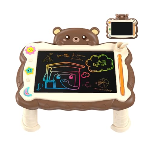 Rrlihjgu LCD Schreibtafel Für Kinder - Kritzelbrett Mit Ständer | Lernspielzeug Für Und Mädchen, Wiederbeschreibbare Tafel Für Drinnen & Draußen von Rrlihjgu