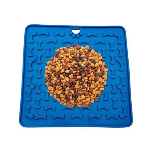 Rrlihjgu Langsame Silikonmatte für Hunde, 18,8 x 18,8 cm, leicht zu reinigen, Langeweile reduziert Langeweile für Haustierreicherung und Training Rrlihjgu Langsame Silikonmatte für Hunde, 18,8 x 18,8 cm, leicht zu reinigen, Langeweile reduziert Langeweile für Haustierreicherung und Training von Rrlihjgu