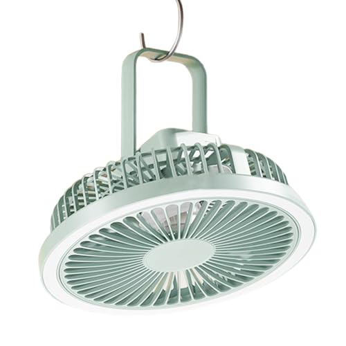 Rrlihjgu Leiser Tischventilator | Tragbarer Ventilator Mit Leiser Kühlung,360° Verstellbare Geräte mit Nachtlicht Wiederaufladbar für Innenräume Sommer Schlafzimmer Urlaub Frauen von Rrlihjgu