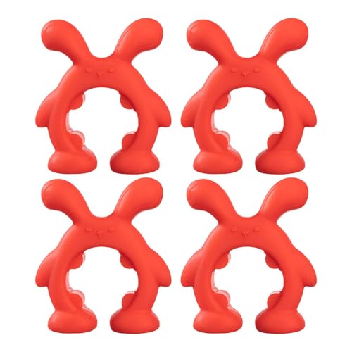 Rrlihjgu Löffelhalter mit -Clip, Silikonspatelhalter | 4 Stück Utensilienhalter in Tierform - Utensilienhalter, kreative Küchenutensilien für Löffel u von Rrlihjgu