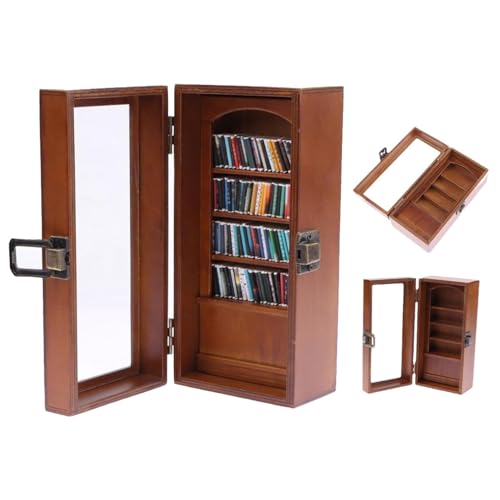 Rrlihjgu Miniatur- , Bücherregal, Bücherbox, handgefertigt, kleines Bücherregal, kreatives zur Stressabbau, Dekoration für Zuhause und die Rrlihjgu Miniatur- , Bücherregal, Bücherbox, handgefertigt, kleines Bücherregal, kreatives zur Stressabbau, Dekoration für Zuhause und die von Rrlihjgu
