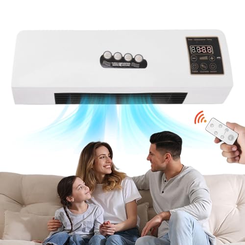 Rrlihjgu Multifunktionelles Wandklimagerät Mit Lüfterfunktion - Tragbare Klimageräte für Räume | 2000 Watt Zubehör für Komfort ohne Schlauch im Wohnzimmer Camping Garage Schlafzimmer Arbeitsplatz von Rrlihjgu