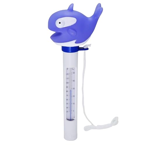 Rrlihjgu Pool Thermometer - Wasserdichtes Schwimmbadthermometer - Wasserdichter Monitor mit einer Schnur Einfach Ablesbar Tragbar Badewannenzubehör für Spas Whirlpools und den Außenbereich von Rrlihjgu