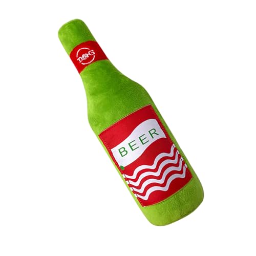 Rrlihjgu Quietschspielzeug für Hunde, Spielzeug in Form einer Weinflasche, Kauspielzeug für Haustiere, zum , Suchspiel, geistige Stimulation und körperliche Aktivität von Rrlihjgu