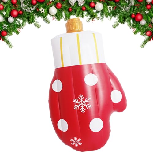 Rrlihjgu Riesige Aufblasbare Weihnachtskugeln | PVC Weihnachtsdekoration Aufblasbare Deko | Festliche Atmosphäre Accessoires für Fensterbank Hof Rasen Garten Terrasse Outdoor Indoor Partys von Rrlihjgu